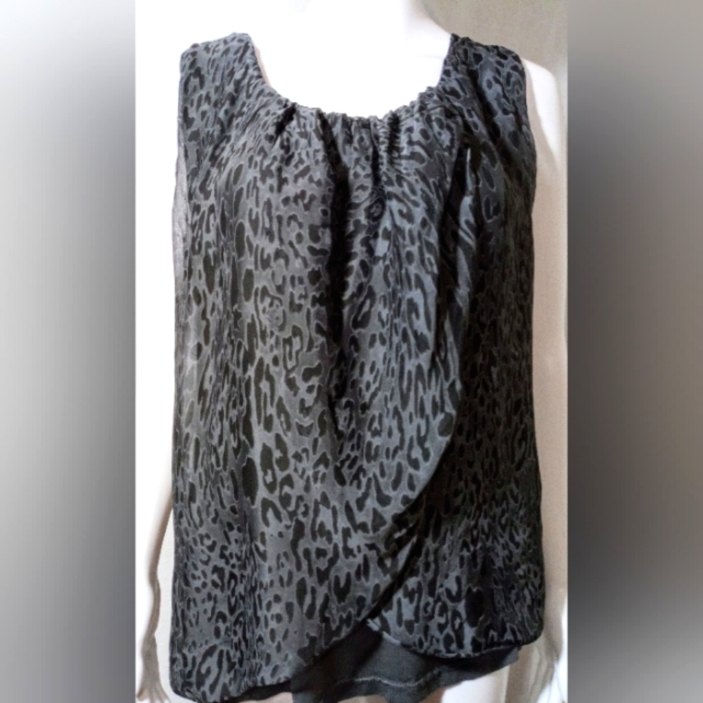 H Trend S/L Silk Blouse